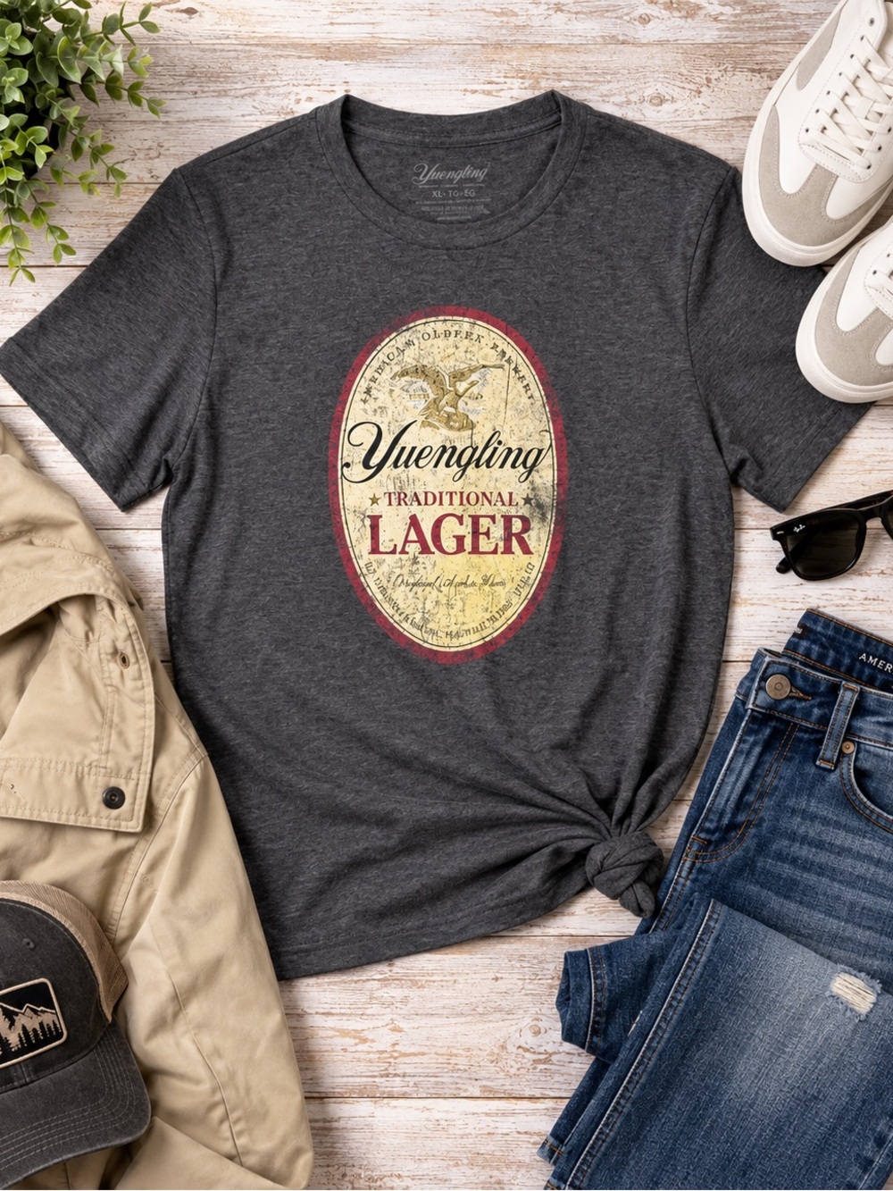 Yuengling Traditional Lager Charcoal Gray Graphic T-Shirt